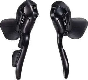 Ручки переключения/тормоза Microshift XLE, пара, 10-скор., совместимы с Shimano, двойное управление, левая — только тормоз, чёрные