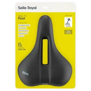 Saddle SELLE ROYAL FLOAT MODERATE 60st. unisex — comfort cycling saddle, moderate padding, 60° tilt