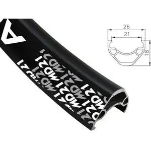 Alexrims MTB rim MD21 29" x 32 holes Tubeless Ready centerlock black (ALX-MD212932)