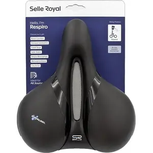 Saddle SELLE ROYAL Respiro Soft Relaxed 90° gel with elastomers unisex 771 g (NEW 2023)