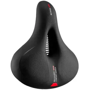 Bicycle saddle Rockbros model 7016802870577 black-red with reflectors