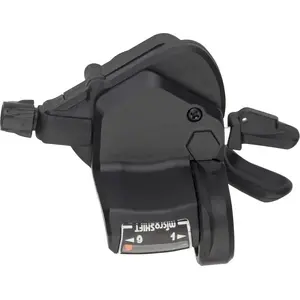 Shift lever Microshift MSH-TS39-9R, right-hand, 9-speed, Shimano-compatible, thumb tap, optical gear indicator