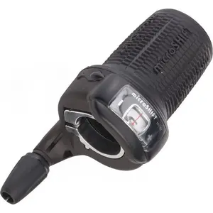 Shifter Microshift INTER 3, right-side 3-speed twist shifter compatible with Shimano, optical gear indicator