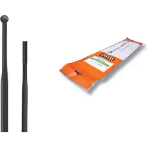 Spoke set Cn Spoke AERO494 stainless steel 302 mm, 36 pcs, 2.0-1.2-3.0-2.0 profile, black