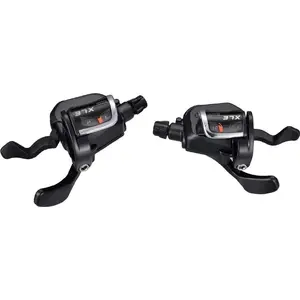 Shift levers Microshift XLE pair 3x10-speed compatible with Shimano, Xpress Trigger, optical gear indicator