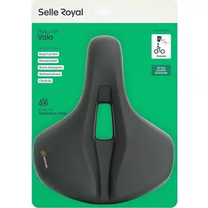 Saddle SELLE ROYAL Vaia Relaxed 90° gel with elastomers unisex (model SR-84E7UE0A05X38)