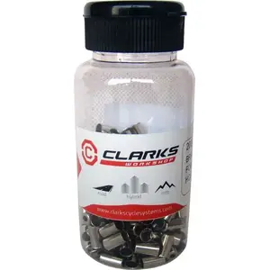 Brake Cable End Caps Clarks CX15DP Aluminium CNC silver — pack of 200