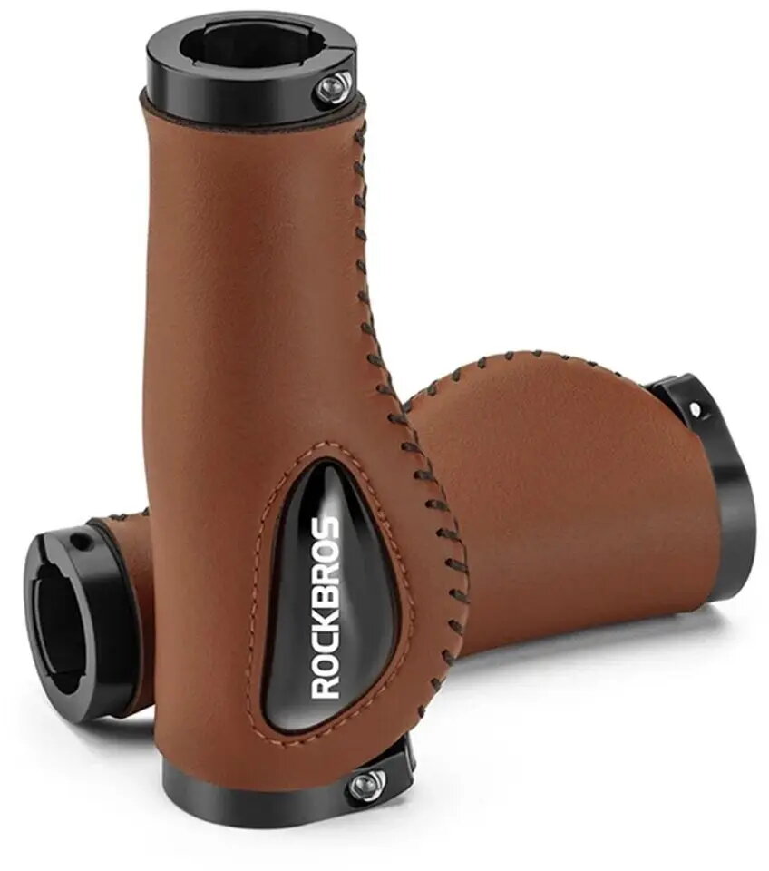 Ergonomiski ādas velosipēda stūres rokturi Rockbros