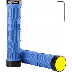 Handlebar Grips RockBros model 1024570 TPR with Reflective Strip — blue