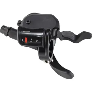 Shifter Microshift MSH-SL-N757, right 7-speed compatible with Shimano, Xpress optical gear indicator, black
