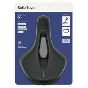 Седло SELLE ROYAL ON OPEN MODERATE 60° гелевое унисекс 531 г с эргономическим каналом
