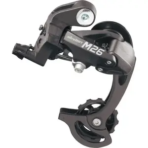 Rear Derailleur Microshift MSH-RD-M26S, 7–8-speed compatible with Shimano, short cage, max sprocket 28–36T, min sprocket 11–12T, total capacity 39T