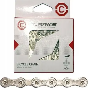Bicycle chain Clarks C9AR 9-speed 116 links 1/2" x 11/128" with quick link anti-corrosion silver