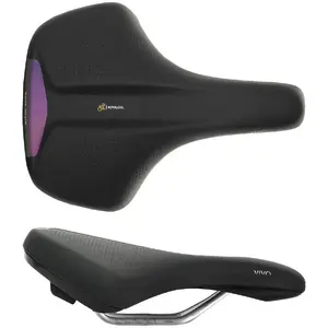Saddle SELLE ROYAL VIVO RELAXED 90° gel unisex with reflector