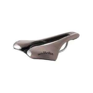Седло для велосипеда Selle Italia SLR Boost Gravel TI 316 Superflow — шоссейное/гоночное, коричневое, ширина 13 см, глубина 24.8 см, 204 г
