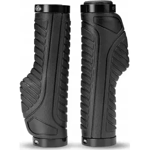 Ergonomiskas velosipēda rokturi RockBros modelis 1024550, diametrs 22 mm, melni