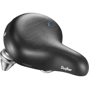 Saddle SELLE ROYAL PREMIUM RELAXED 90° Drifter Small with gel and springs, unisex, black