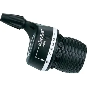 Shift lever Microshift right 6-speed compatible with Shimano, twist shifter, indexed (MSH-MS25-6R)