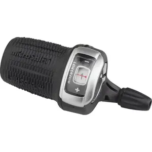 Shifter Microshift MSH-DS85-LI left 3-speed compatible with Shimano, twist shifter with optical gear indicator