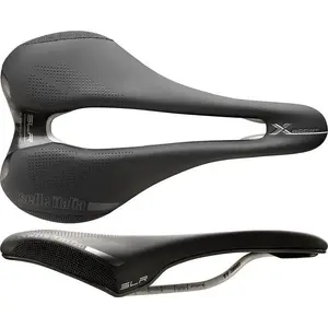 Velosēde Selle Italia SLR Boost X-Cross Superflow S — Ti 316 sliedes, Fibra-Tek apdare, izmērs S, melns