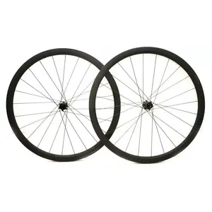 Road wheelset Alexrims ALXCF35D, carbon, tubeless-ready 700C, 35mm rim, centerlock disc, thru-axle 12x100/12x142