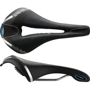 Saddle Selle Italia Max Flite E-Bike Gel Superflow L — TI 316 rail, Fibra-Tek cover, 320 g, Mokka