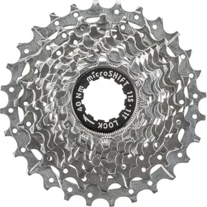 Cassette Microshift Centos 11-speed steel, compatible with Shimano, 11-28T range, chrome