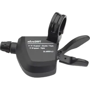 Shifter Microshift XLE left 3-speed compatible with Shimano, Xpress Trigger, no gear indicator