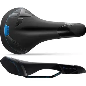 Седло для велосипеда Selle Italia X-Land E-Bike TM L, рельс из марганцевой стали, покрытие fibra-tek, размер L, 280 г, Mokka чёрно-синее