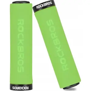 Handlebar Grips RockBros Rockbros — foam bicycle grips, green-black