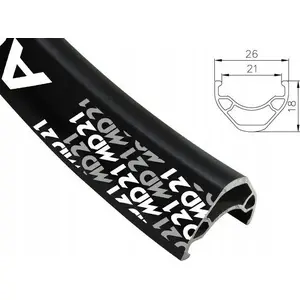 Mountain bike rim Alexrims MD21 26" 32-hole Tubeless Ready, black, drilled for disc hub