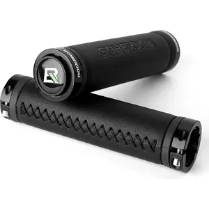Handlebar Grips RockBros model 1024553 — leather comfort bicycle grips, black