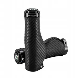 Bike grips Rockbros ergonomic twist-lock anti-slip handlebar grips — black