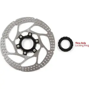 Brake disc Clarks C-CL 180 mm, Centerlock mounting, lockring for Thru Axle, silver