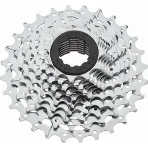 Cassette Microshift R10 10-speed steel, Shimano-compatible, 11-28T sprocket range, chrome