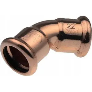 Медное 45° колено KAN-therm 15 мм - фитинг для соединения труб под 45°