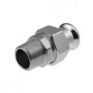 KAN-therm press fitting Śrubunek Press GZ 22xR3/4" — brass threaded adapter 22 mm to R3/4"