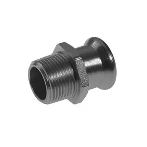 KAN-therm пресс-фитинг GZ Steel Press 18xR3/4" 620230.6, стальное пресс-соединение 18 мм — R3/4"