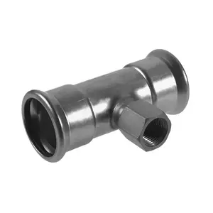 KAN-therm тройник из нержавеющей стали с наружной резьбой 22×22 мм x 1/2" - модель 6191625