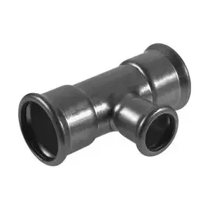 KAN-therm Inox Press тройник 22x15x22 мм — пресс-фитинг из нержавеющей стали