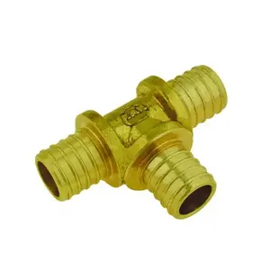 Тройник латунный KAN-therm 25x3,5 / 32x4,4 / 25x3,5 модель 9013.720 для пластиковых труб