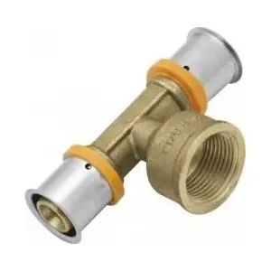 KAN-therm press tee with crimp ring 20x2 mm G3/4 female thread Press 1009258011