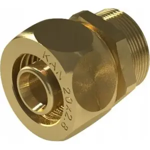 Медная (латунная) скручиваемая муфта KAN-therm GZ UltraLine 14 G1/2 (2510045000)