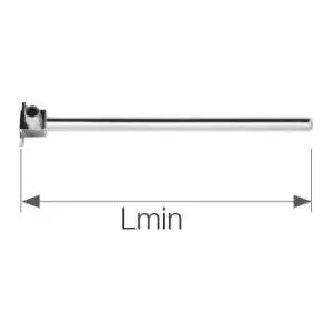 Elbow with copper tube and bracket KAN-therm Push, nickel-plated 12x2 mm