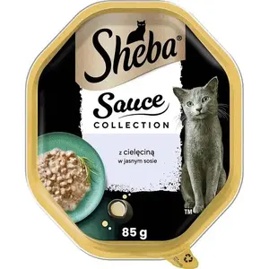 Mitrā kaķu barība paciņa Sheba Tacka Sos Cielęcina 85 g — teļa gaļa mērcē