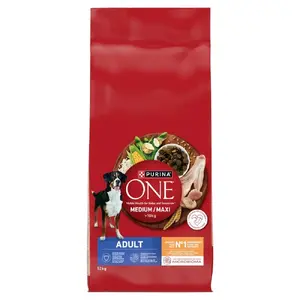 Dog Food Purina Nestlé PURINA ONE MED/MAX Adult Chicken & Rice 12 kg