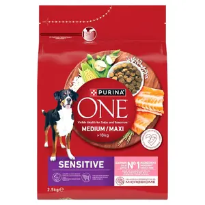 Сухой корм для собак Purina Nestlé PURINA ONE MEDMAX Adult Sensitive Лосось и Рис 2,5 кг