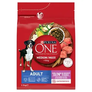 Сухой корм для взрослых собак Purina Nestlé PURINA ONE MED/MAX Ягнёнок и рис 2,5 кг