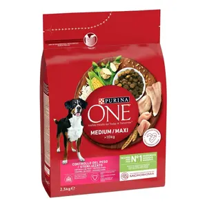 Сухой корм для собак Purina ONE Adult Рис и Индейка 2,5 кг для средних и крупных пород