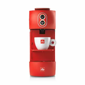 Kapsulu kafijas automāts Illy 23522 — pilnībā automātisks, 1 L ūdens tvertne, 1 tasītes ietilpība, 800 W, sarkans